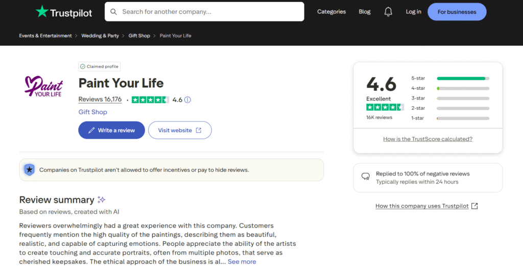 paintyourlife-trustpilot-review