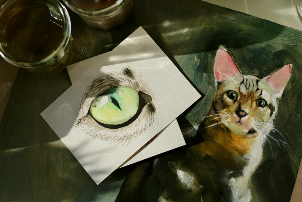 custom pet portrait by artist